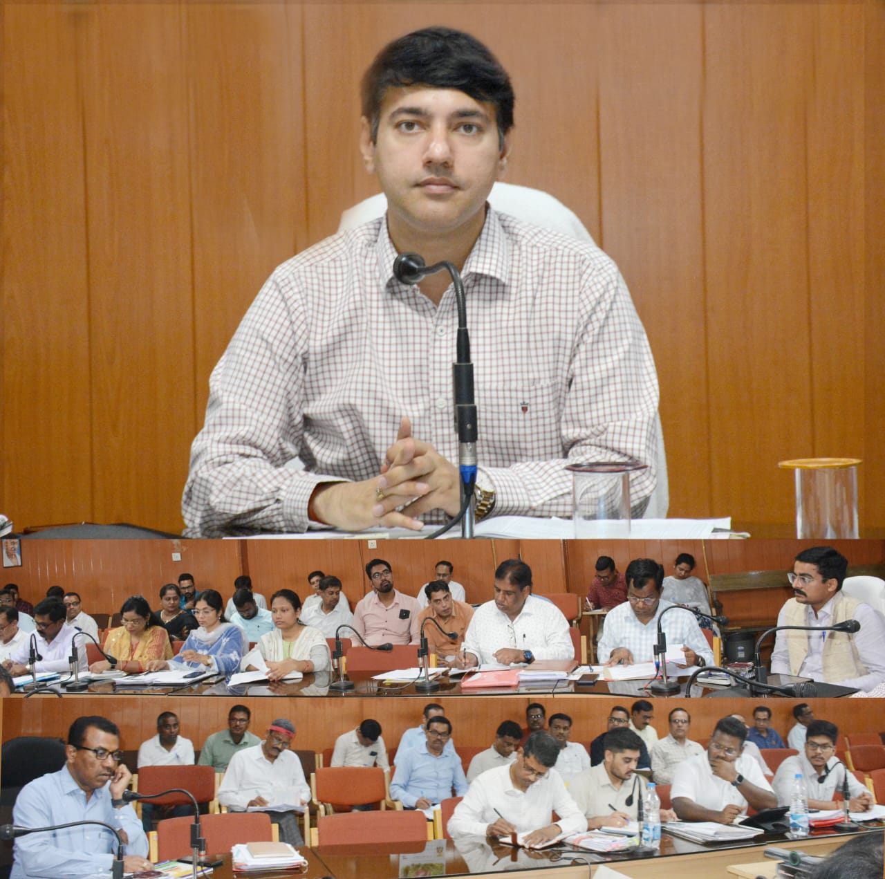 कलेक्टर आकाश छिकारा ने ली साप्ताहिक समय सीमा की बैठक