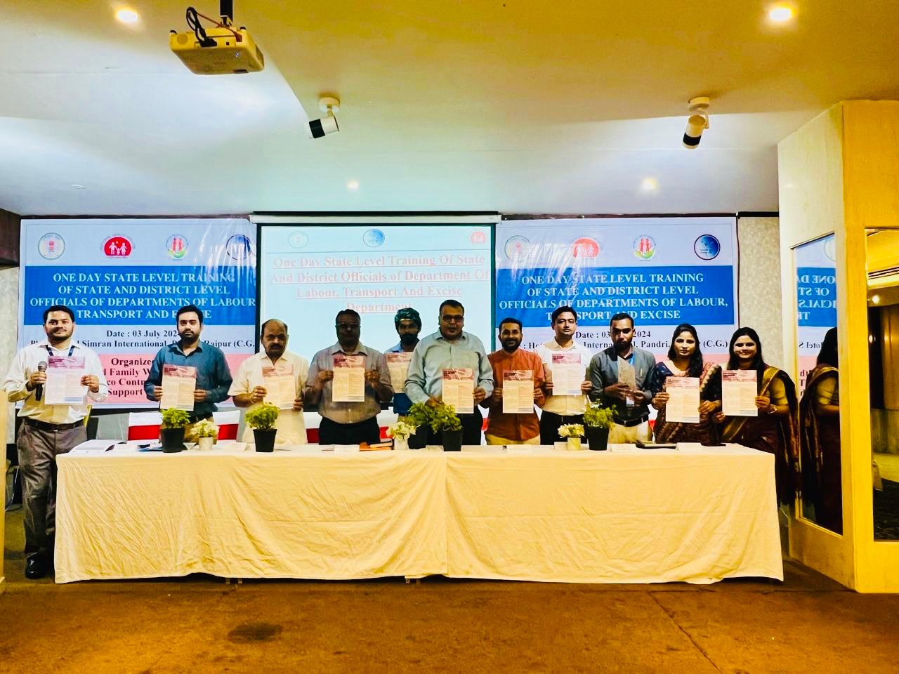 तम्बाकू नियंत्रण तंत्र को और अधिक सक्रिय करने प्रमुख विभागों के साथ राज्य स्तरीय कार्यशाला हुई आयोजित