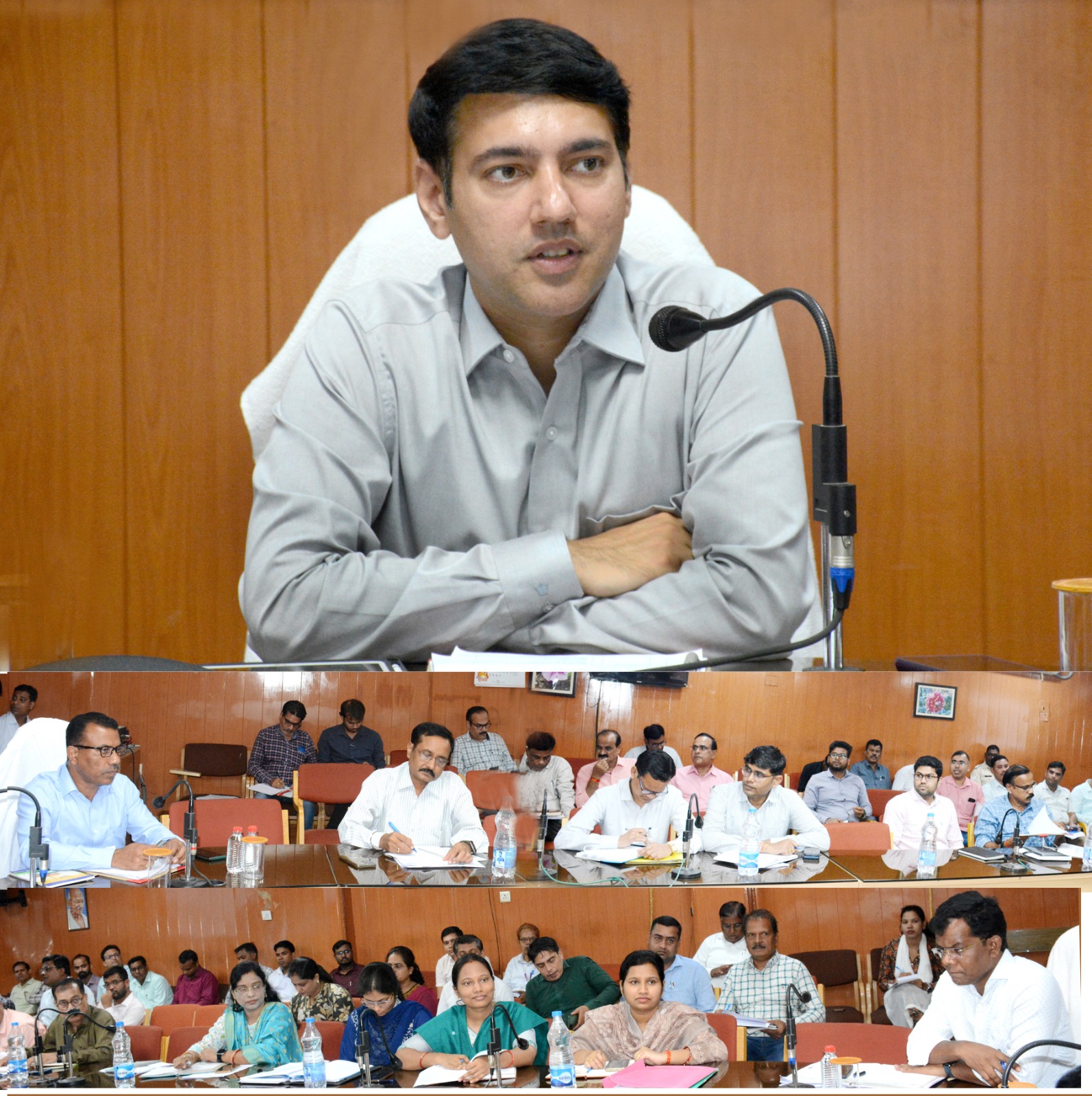 कलेक्टर आकाश छिकारा ने ली साप्ताहिक समय सीमा की बैठक