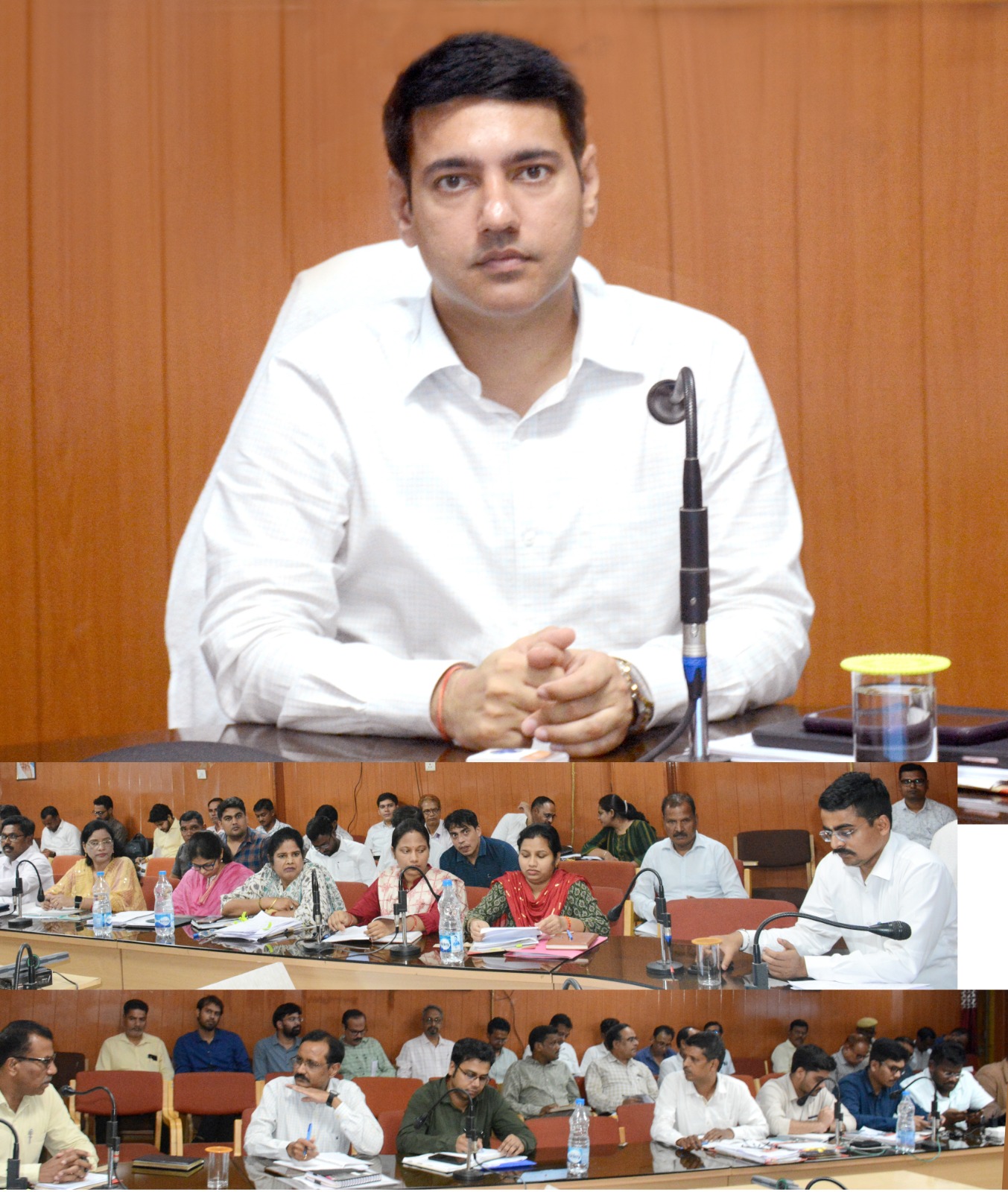 कलेक्टर आकाश छिकारा ने ली साप्ताहिक समय सीमा की बैठक