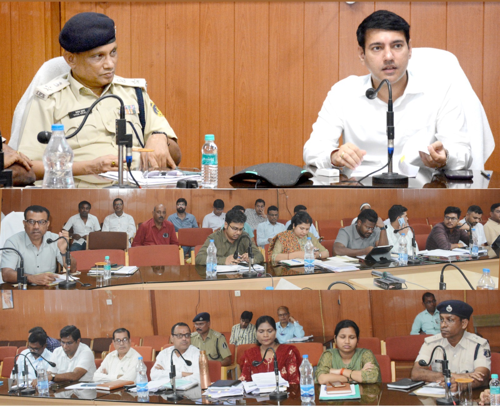 कलेक्टर-एसपी ने कानून व्यवस्था के संबंध में ली बैठक