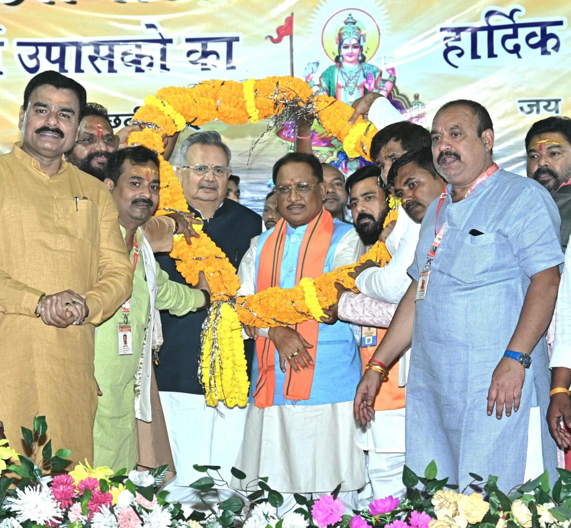 मानव को प्रकृति से जोड़ने का पर्व है सूर्य आराधना छठ पूजन- मुख्यमंत्री साय