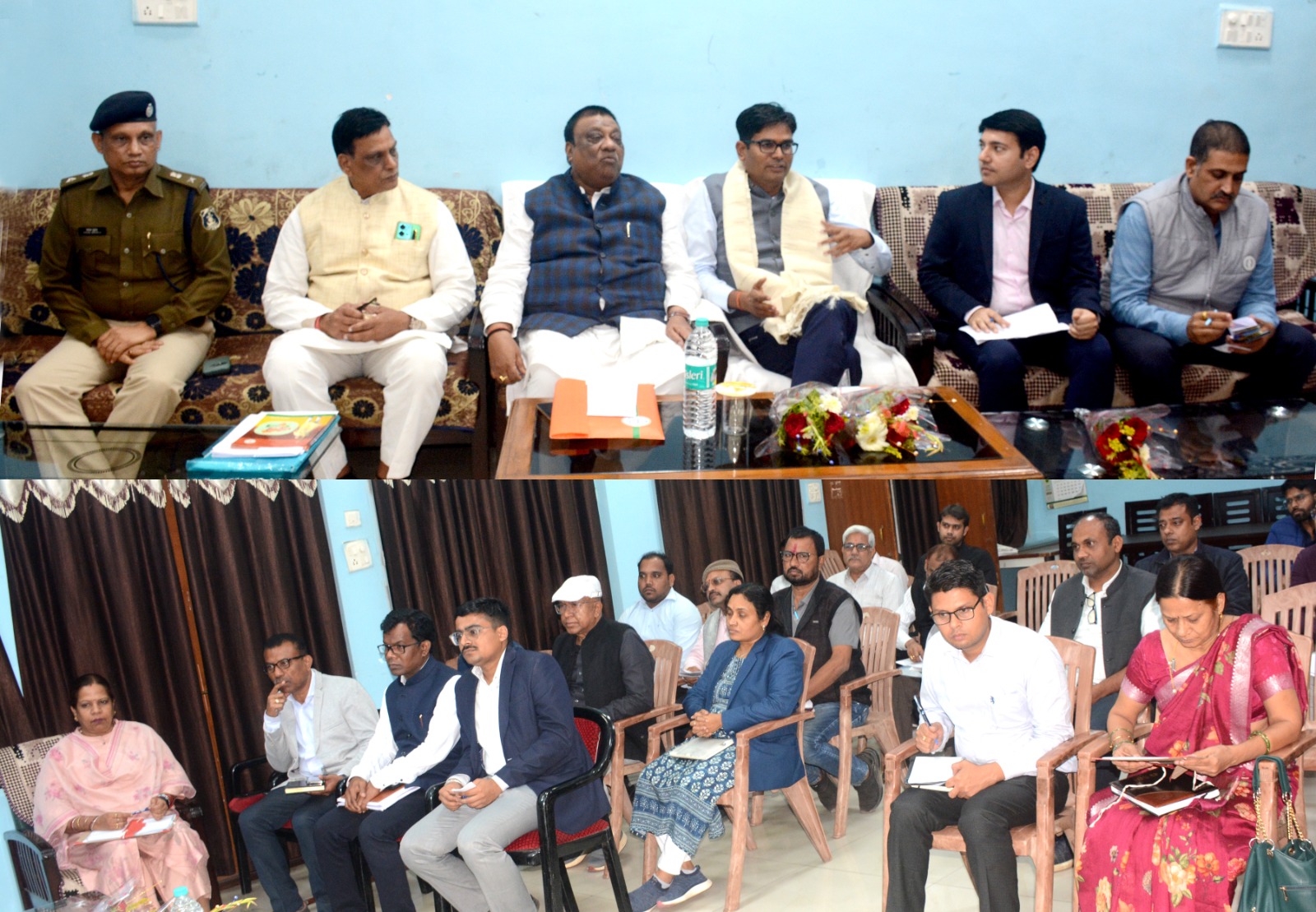 जिले के प्रभारी मंत्री एवं वित्त मंत्री ने ली जिला स्तरीय अधिकारियों की बैठक