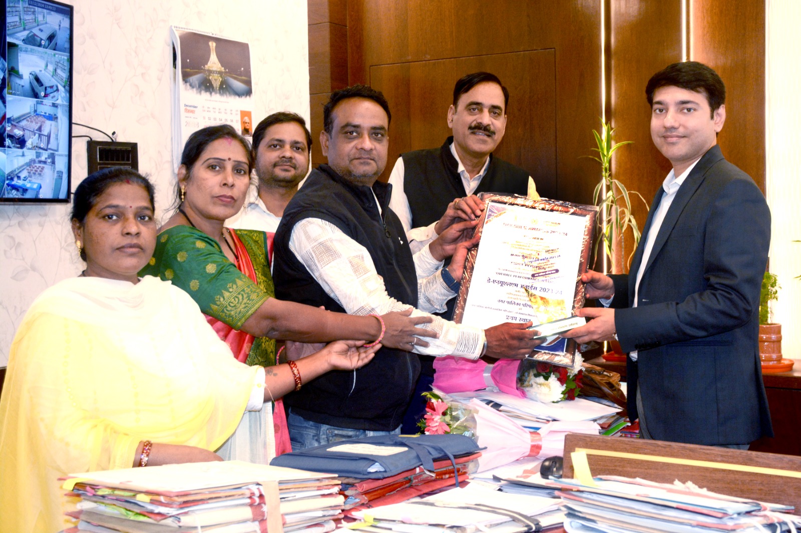 उत्कृष्टता की ओर बढ़ते कदम सम्मान समारोह -सामाजिक गतिशीलता एवं संस्थागत विकास घटक में नगर पालिका परिषद् चांपा को मिला छत्तीसगढ़ राज्य में प्रथम स्थान