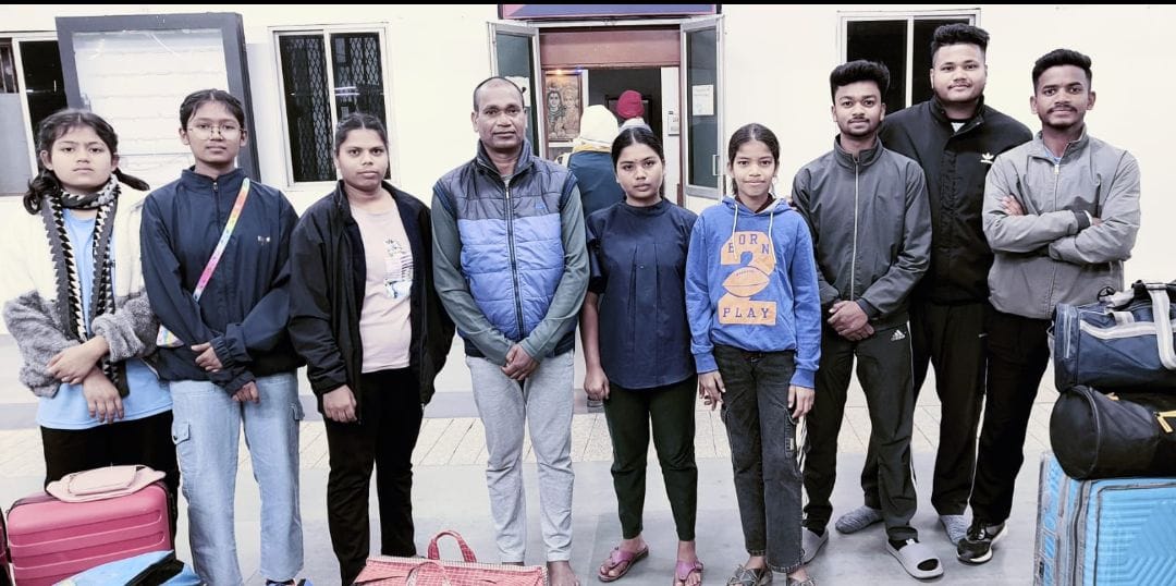 छत्तीसगढ़ की कराते टीम कलकत्ता रवाना 2025 चेम्पियनशिप में करेगी शिरकत