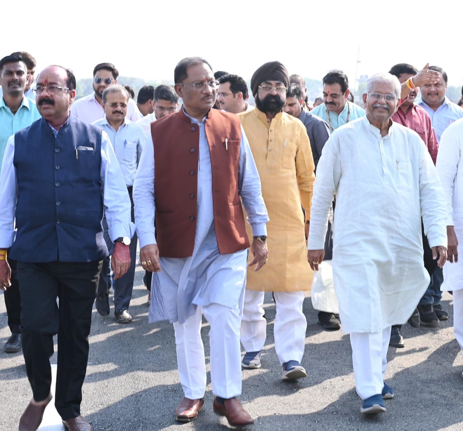 प्रधानमंत्री नरेन्द्र मोदी के बिलासपुर दौरे की तैयारियों का मुख्यमंत्री विष्णुदेव साय ने कार्यक्रम स्थल पर पहुँचकर लिया जायजा