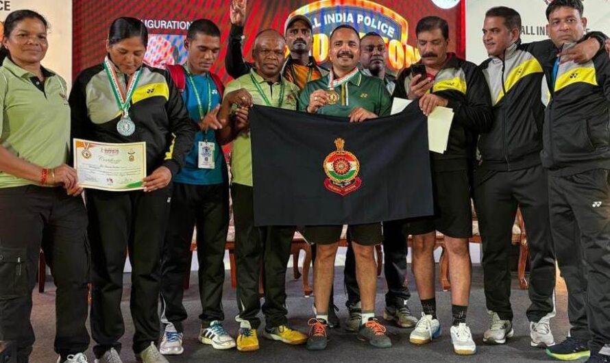 अखिल भारतीय पुलिस बैडमिंटन मिक्सड डबल्स में छत्तीसगढ़ का परचम लहराया
