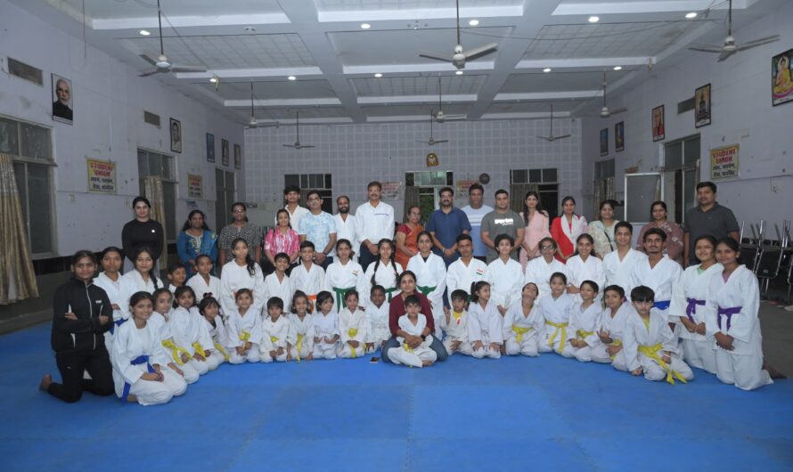 कराते एसोसिएशन ऑफ बिलासपुर के तत्वाधान में एक दिवस बेल्ट परीक्षा का आयोजन किया गया