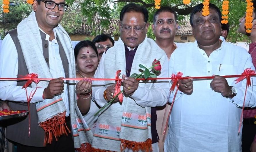 मुख्यमंत्री विष्णुदेव साय ने जांजगीर में नवनिर्मित तहसील कार्यालय भवन का किया लोकार्पण
