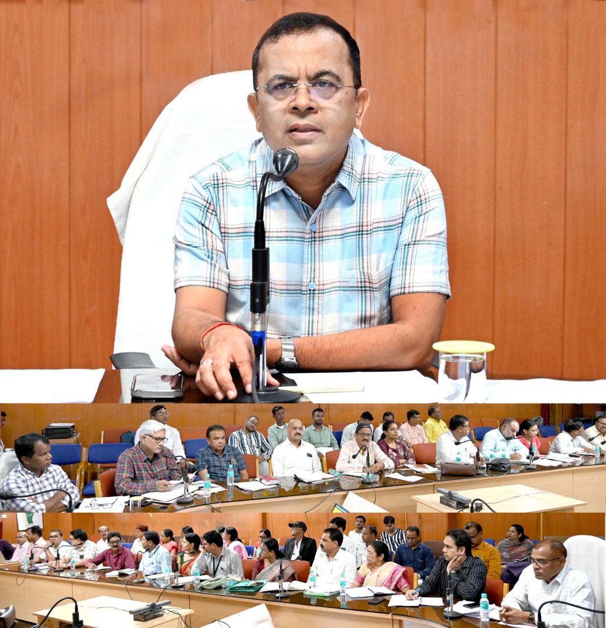 कलेक्टर जन्मेजय महोबे ने ली शिक्षा विभाग की समीक्षा बैठक
