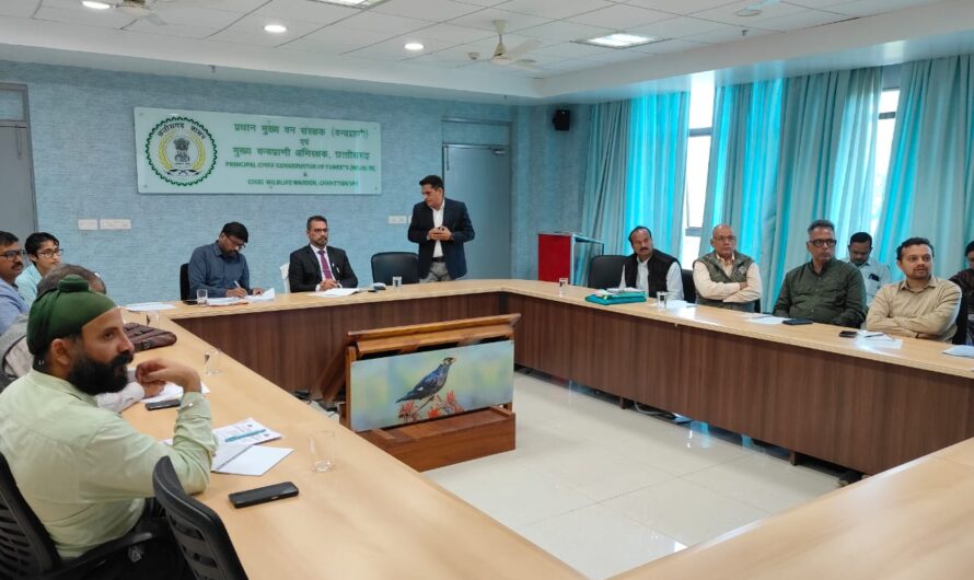 छत्तीसगढ़ में वन भैंसा संरक्षण एवं स्थानांतरण पर उच्च स्तरीय बैठक
