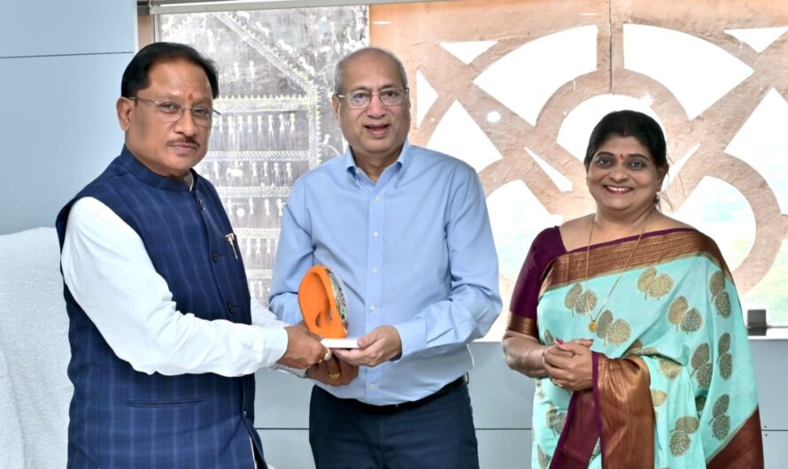 मुख्यमंत्री साय से एनएमआईएमएस के प्रतिनिधियों ने की सौजन्य मुलाकात