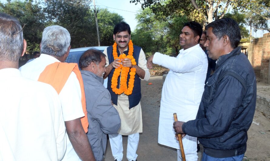 अकलतरा विधायक राघवेंद्र सिंह का भैंसो पहुंचने पर कार्यकर्ताओं ने किया आत्मीय स्वागत…