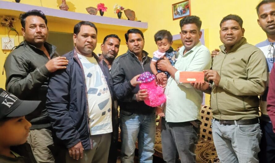 युवा संगठन कोसीर के पदाधिकारी पहुँचे जन्मोत्सव पर