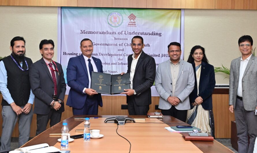 आवास और बुनियादी ढांचा विकास के लिए एम.ओ.यू. पर हस्ताक्षर