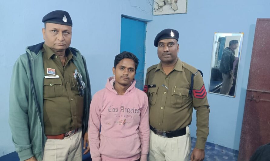 नैला रोड स्थित महावीर किराना स्टोर्स दुकान से शटर तोड़कर चोरी करने वाले आरोपी को किया गिरफ्तार