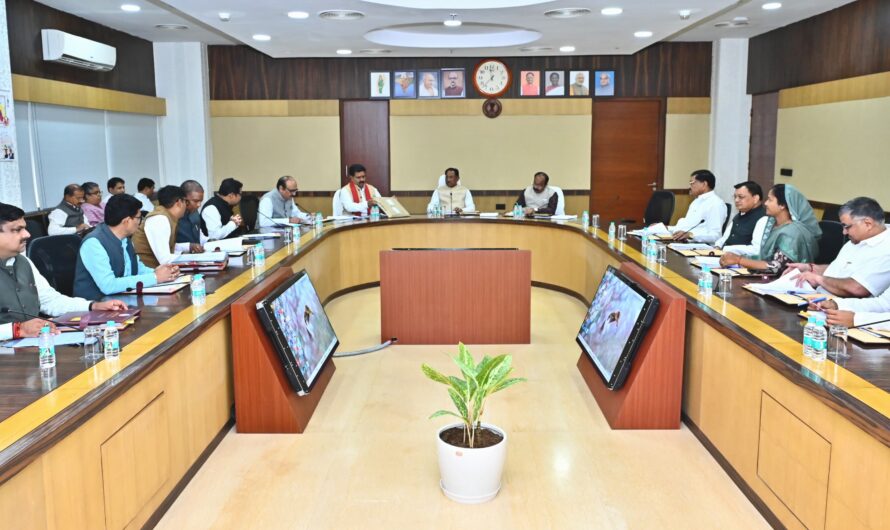 मुख्यमंत्री विष्णु देव साय की अध्यक्षता, मंत्रालय महानदी भवन में आयोजित हुई कैबिनेट बैठक 