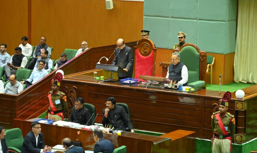 राज्यपाल डेका ने छत्तीसगढ की 6 वीं विधानसभा के अष्टम् सत्र को संबोधित किया