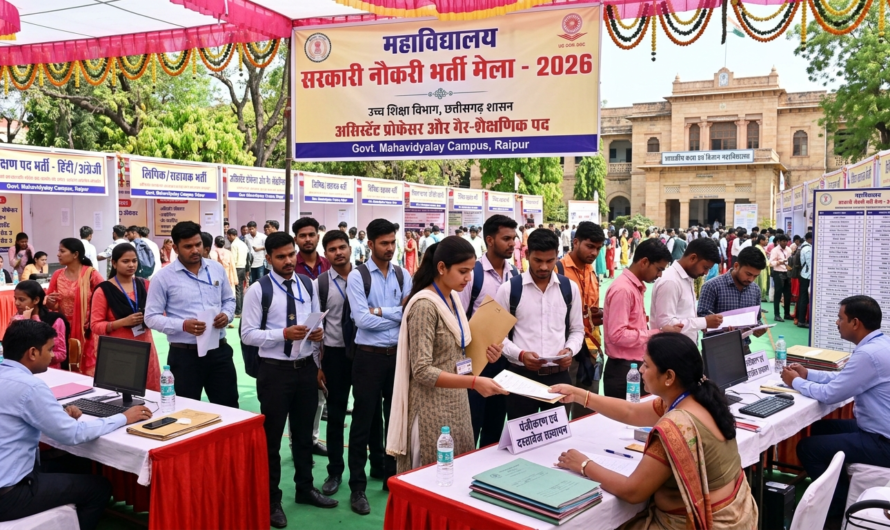 छत्तीसगढ़ के शासकीय महाविद्यालयों में 700 पदों पर भर्ती प्रक्रिया प्रारंभ