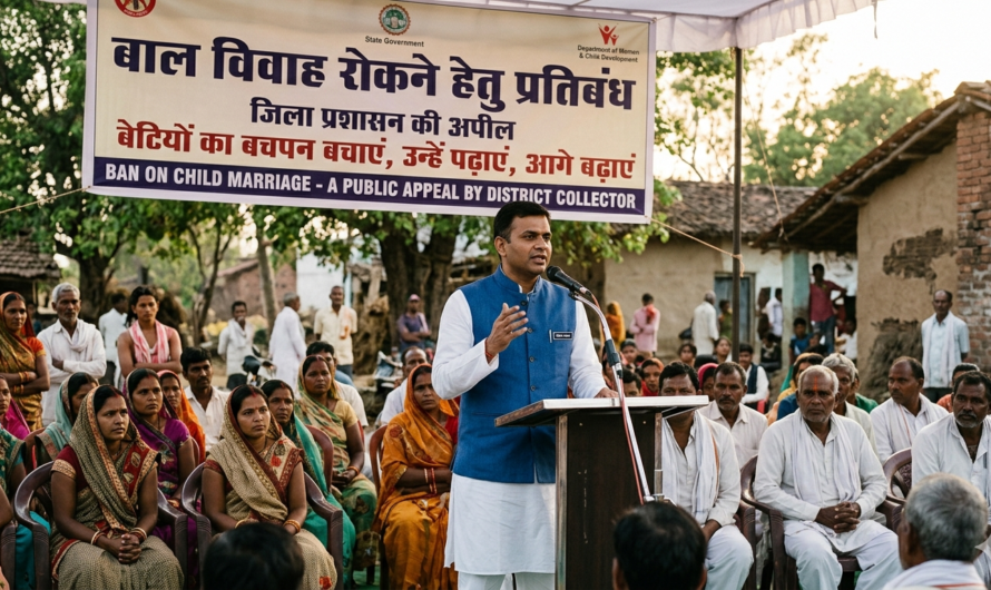 कलेक्टर महोबे ने बाल विवाह रोकने जनप्रतिनिधियों, सामाजिक कार्यकर्ताओं, स्वयंसेवी संस्थाओं और आमजनों से की अपील