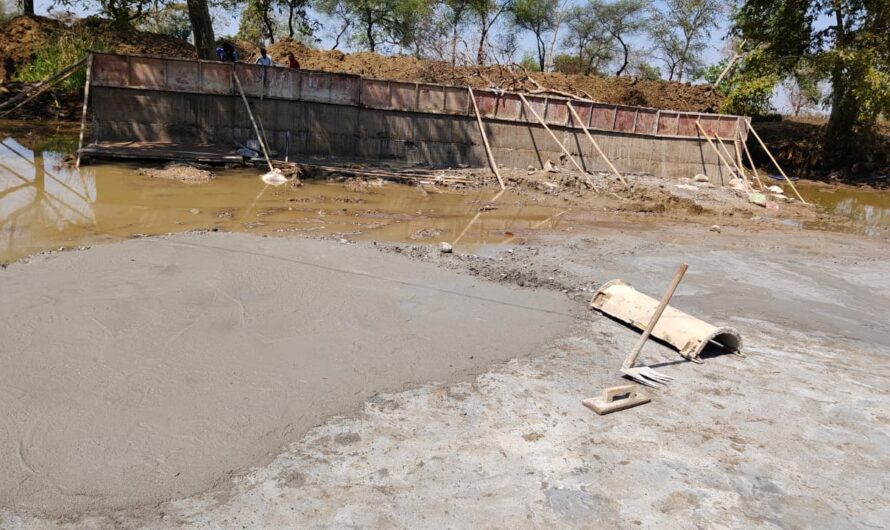 ग्राम पंचायत केसला में मनरेगा के तहत 19 लाख रुपए का स्टॉप डैम घटिया निर्माण और भ्रष्टाचार की भेंट चढ़ गया…