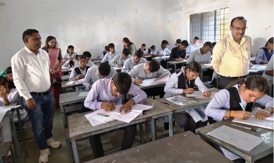 कक्षा 12 वीं की इतिहास, व्यवसाय अध्ययन, कृषि विज्ञान के तत्व एवं गणित एवं ड्राईग एंड पेंटिंग विषय की परीक्षा संपन्न