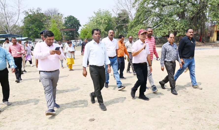 कलेक्टर का बलौदा विकासखंड क्षेत्र में मैराथन दौरा, विकास कार्यों का लिया जायजा