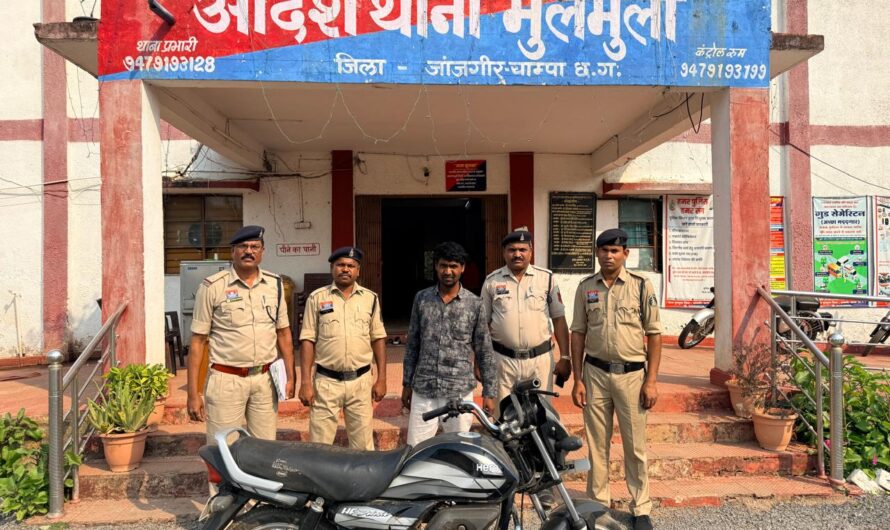 लूट के मामले में फरार चल रहे आरोपी गिरफ्तार मुलमुला पुलिस की कार्यवाही